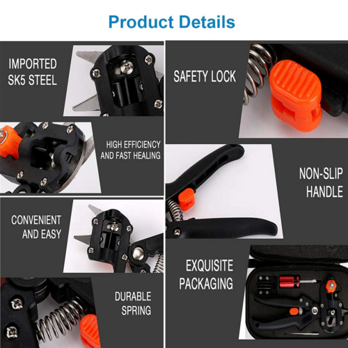 Garden Tree Grafting Knife Pruning Pruner Shears Snip Scissors Cutting