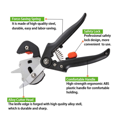 Garden Tree Grafting Knife Pruning Pruner Shears Snip Scissors Cutting
